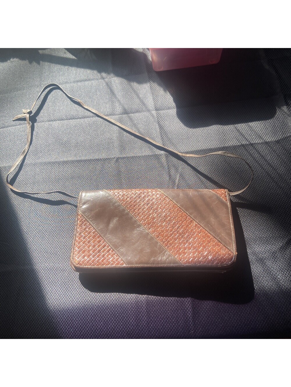 Vintage Meyers Leather Brown Crossbody Purse